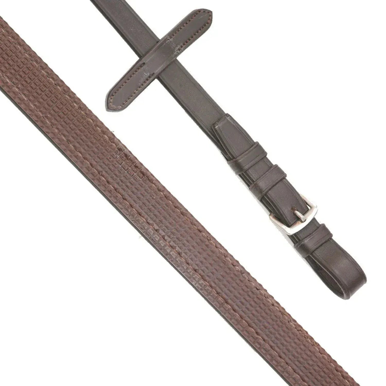 Grainge Reins Full / Havana Grainge Reins Elite Eventing Rubber Backed