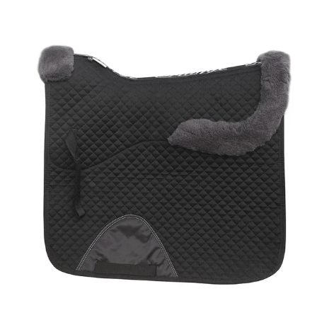 Grainge Saddle Pads English Full / Black/Grey Grainge Dressage Saddlecloth with Sheepskin