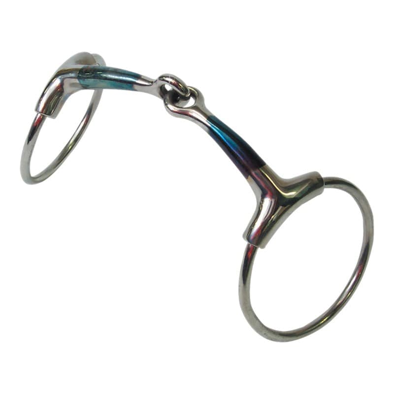 Gympie Saddleworld Bits Cob Blue Steel Barrel Snaffle