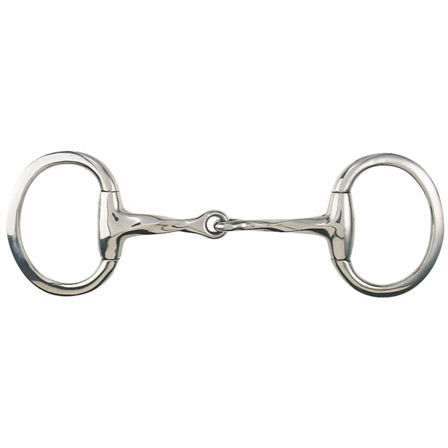 Gympie Saddleworld & Country Clothing Bits Cob/12.5cm Slow Twist Eggbutt Bit with Flat Rings