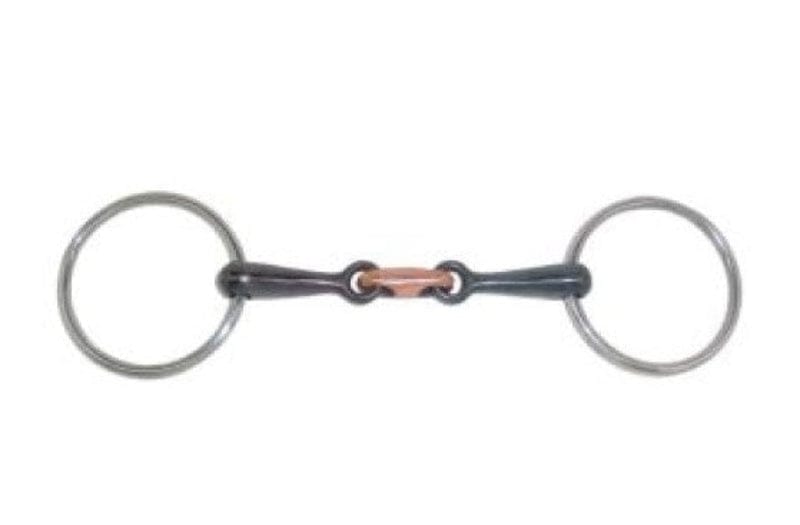 Gympie Saddleworld & Country Clothing Bits Full/13.5cm Loose Ring Snaffle Bit with Copper Lozenge