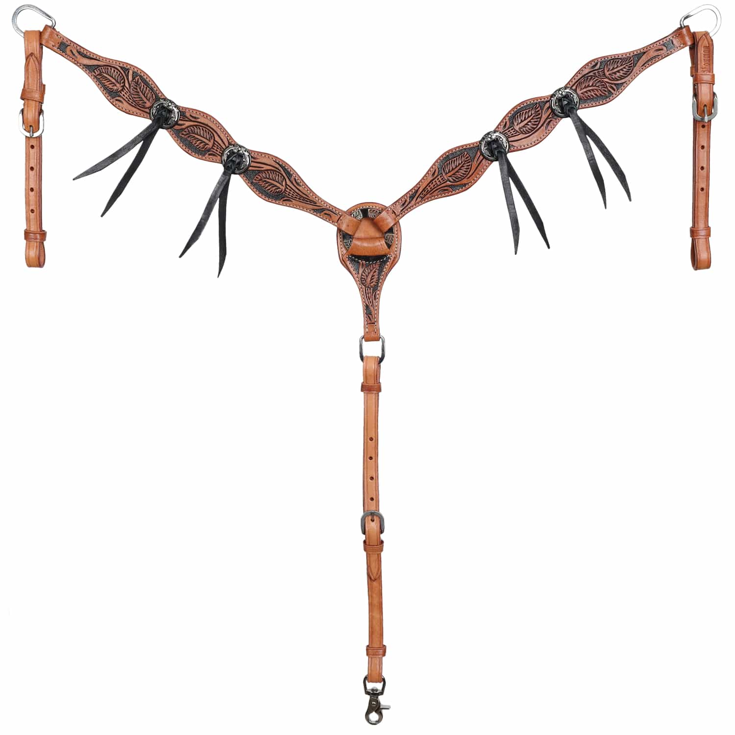 Gympie Saddleworld & Country Clothing Bridles Cob/Full Showman Bridle & Breastplate Set Ornate Outlaw