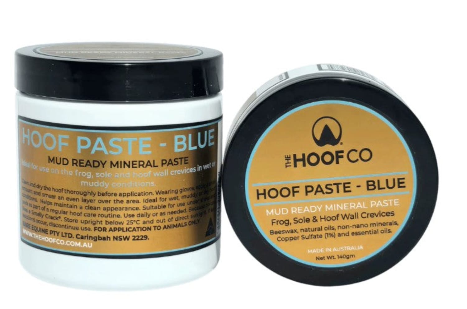 Gympie Saddleworld & Country Clothing Farrier Products 140g The Hoof Co Hoof Paste Blue