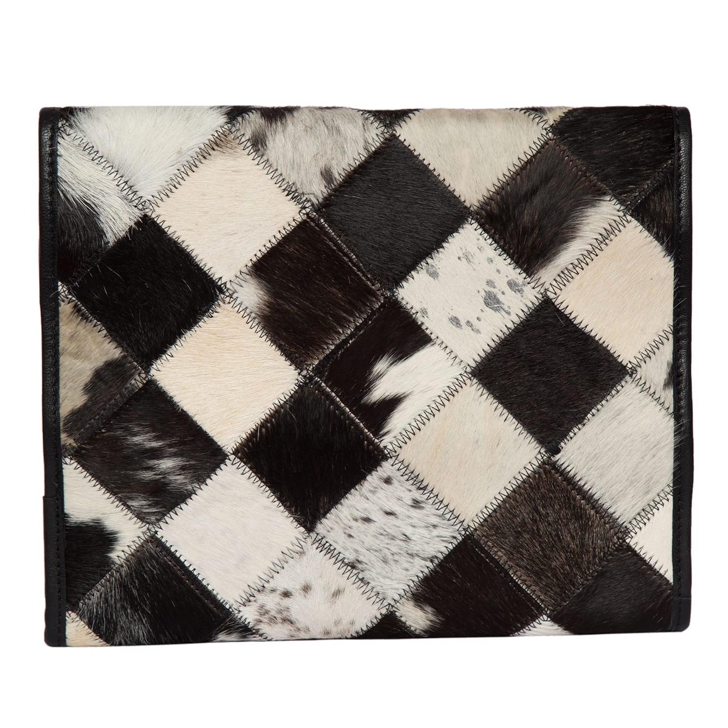 Gympie Saddleworld & Country Clothing Gifts - Homewares Patchwork Cowhide & Leather Makeup Bag