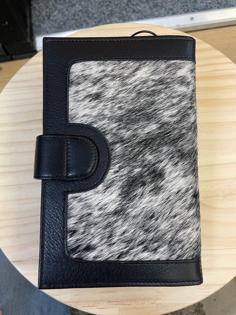 Gympie Saddleworld & Country Clothing Handbags & Wallets Black Cowhide and Leather Wallet