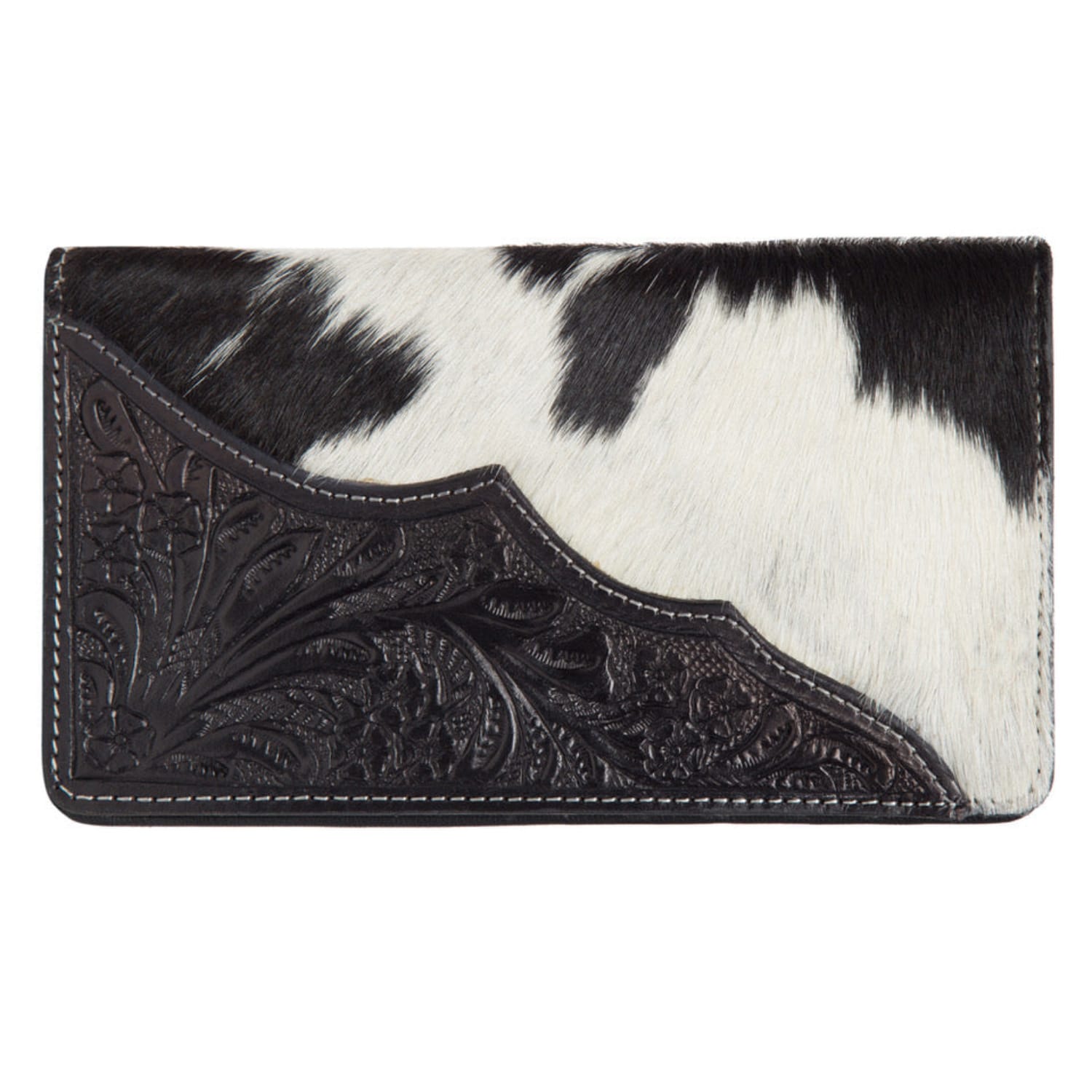 Gympie Saddleworld & Country Clothing Handbags - Wallets Black/White Calama Cowhide Wallet