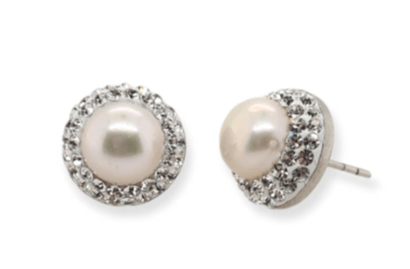 Gympie Saddleworld & Country Clothing Jewellery 12mm MCJ Studs with Freshwater Pearls