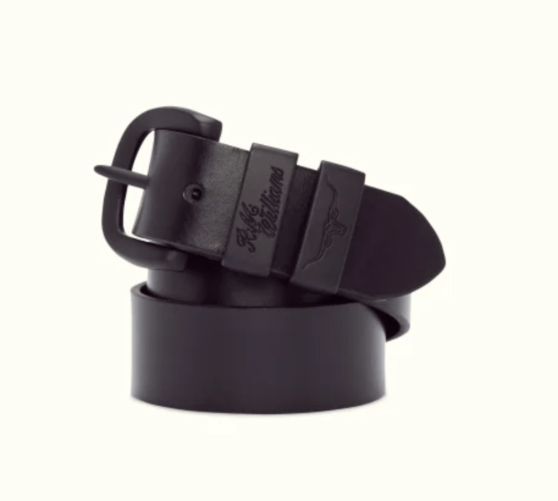 Gympie Saddleworld & Country Clothing Mens Belts 30in / Black/Black RM Williams Drover Belt (BSF5YCHTT01)