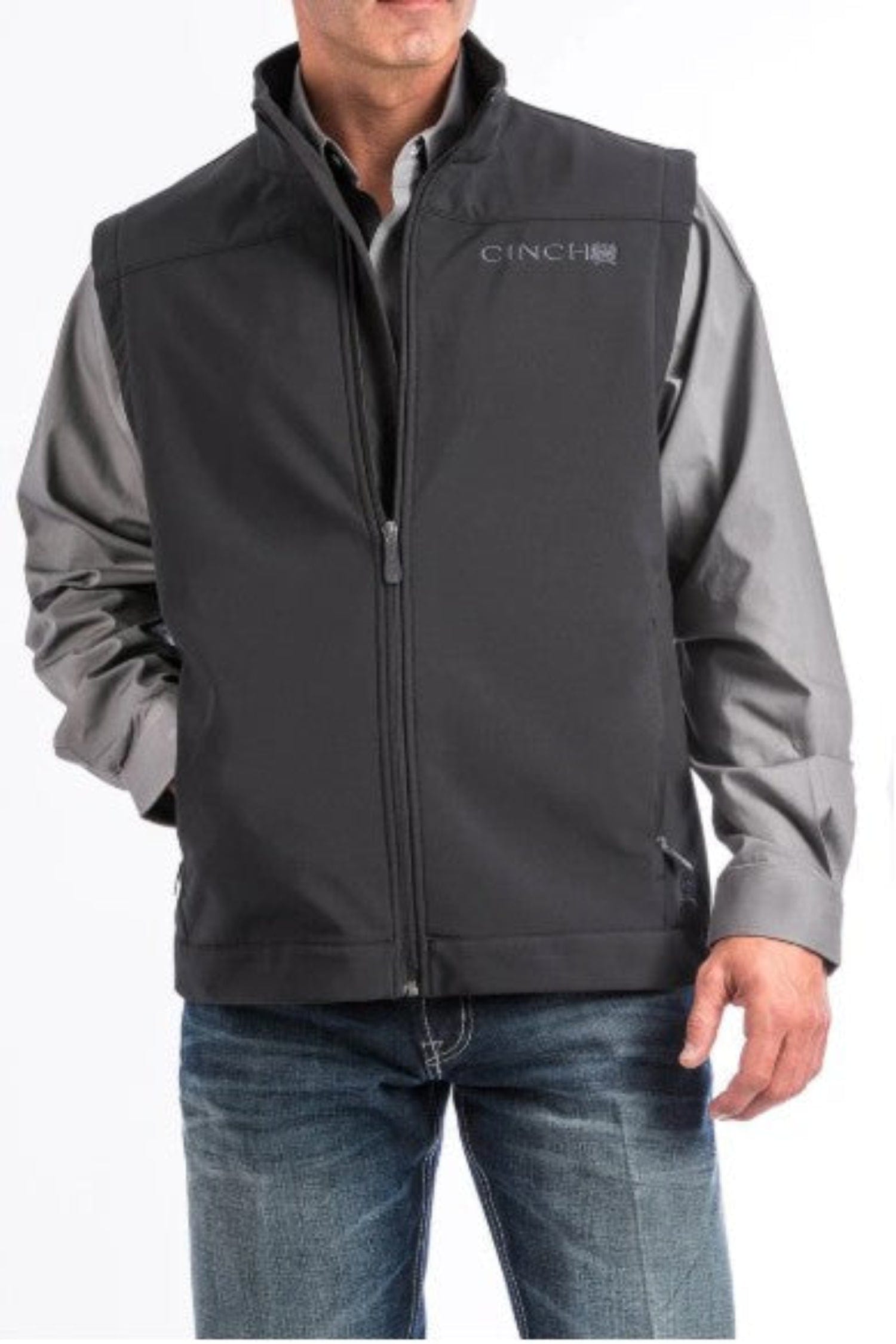Gympie Saddleworld & Country Clothing Mens Jumpers- Jackets - Vests S / Black Cinch Vest Mens Clunes