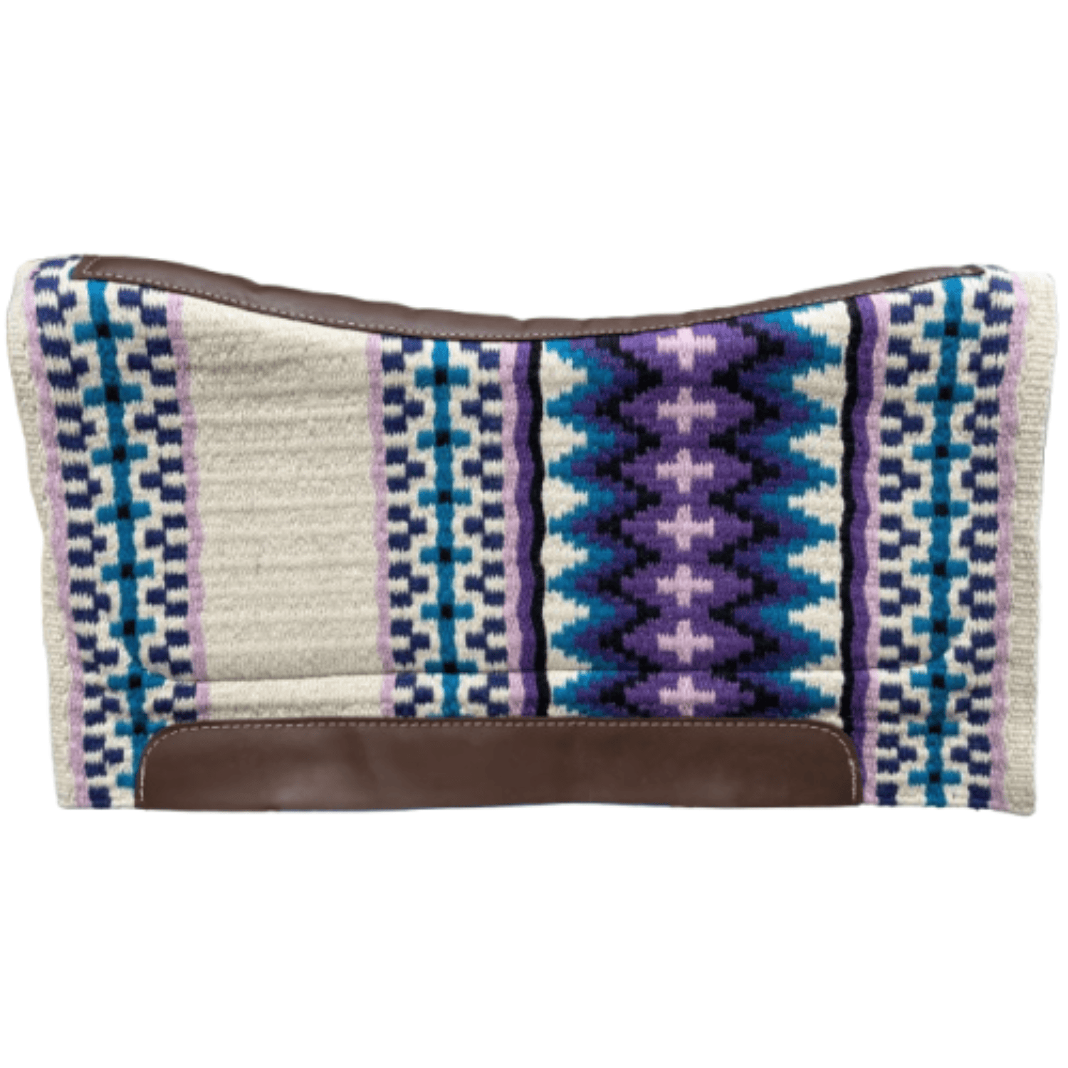 Gympie Saddleworld & Country Clothing Saddle Pads Western 32x34in / Purple/Turquoise Premium Woven Saddle Pad Wool