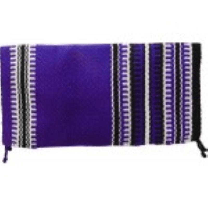 Gympie Saddleworld & Country Clothing Saddle Pads Western Purple/Black/White Western Saddle Blanket THS Purple, Black & White