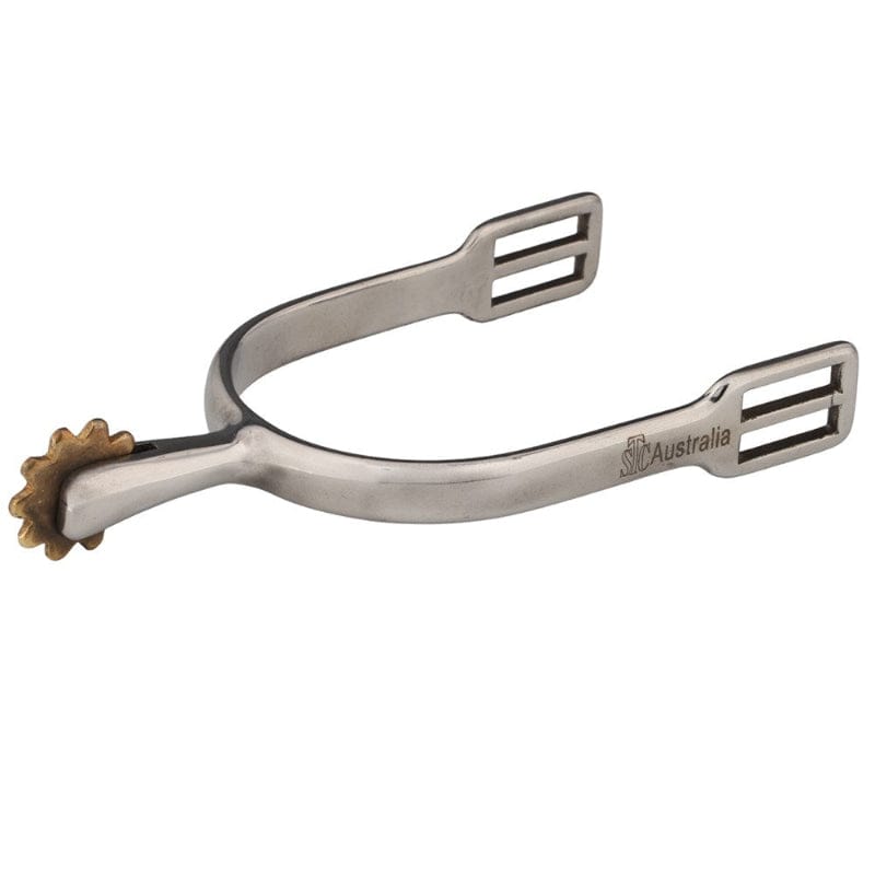 Gympie Saddleworld & Country Clothing Spurs Schultheis Ladies Dressage Spurs Stainless Steel with Brass Rowels (SPS0775L)
