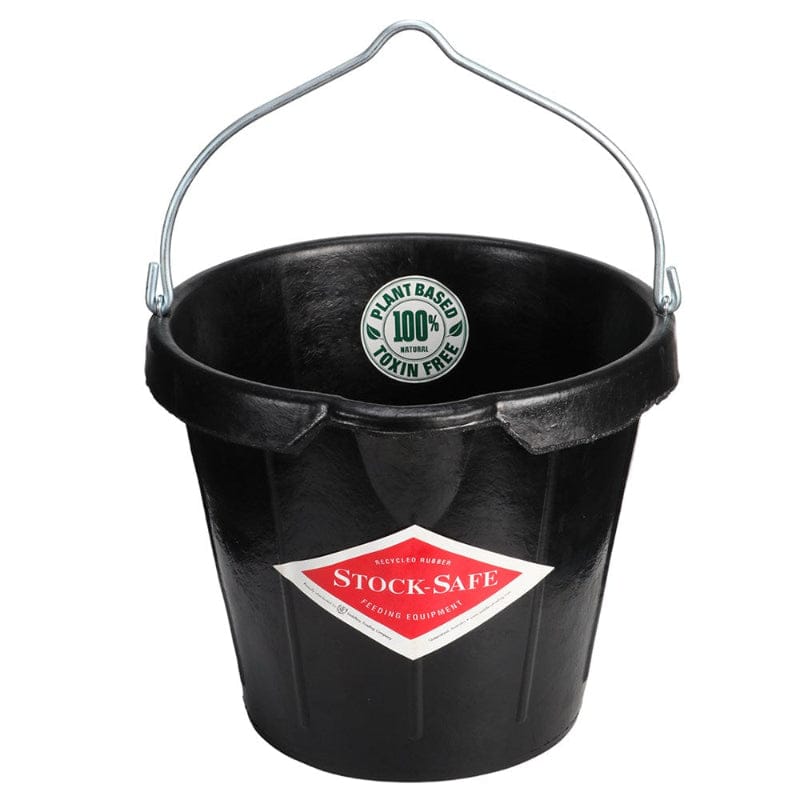 Gympie Saddleworld & Country Clothing Stable - Tack Room Accessories 17L Stock Safe Rubber Bucket with Pour Lip