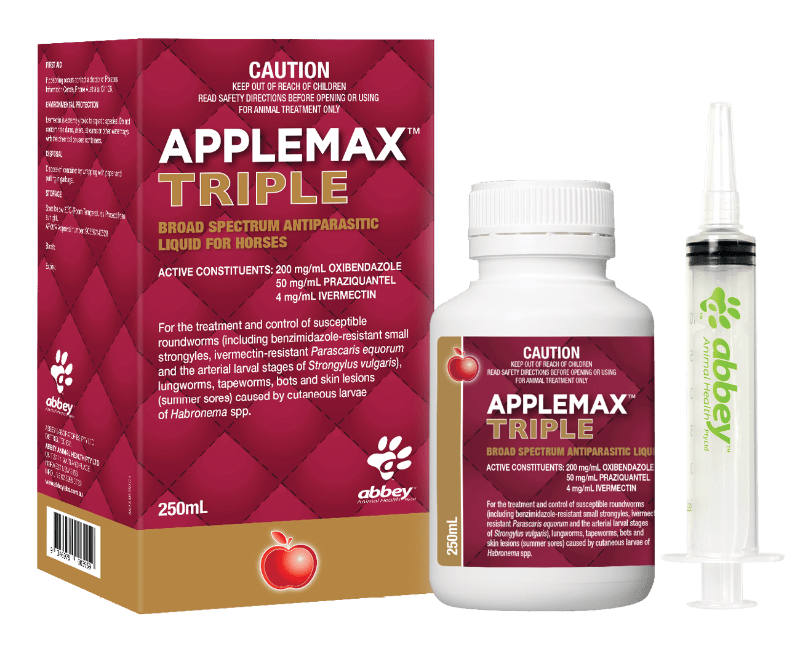 Gympie Saddleworld & Country Clothing Vet & Feed 250ml Abbey Applemax Triple Wormer