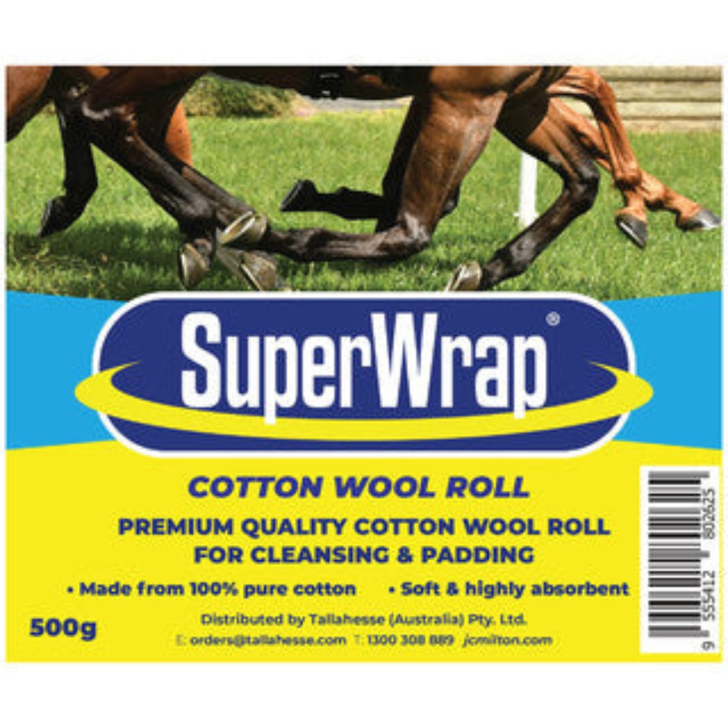 Gympie Saddleworld & Country Clothing Vet - Feed 500g Super Absorbent Cotton Wool