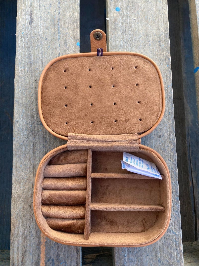 Gympie Saddleworld Gifts & Homewares Cowhide Travel Jewellery Box