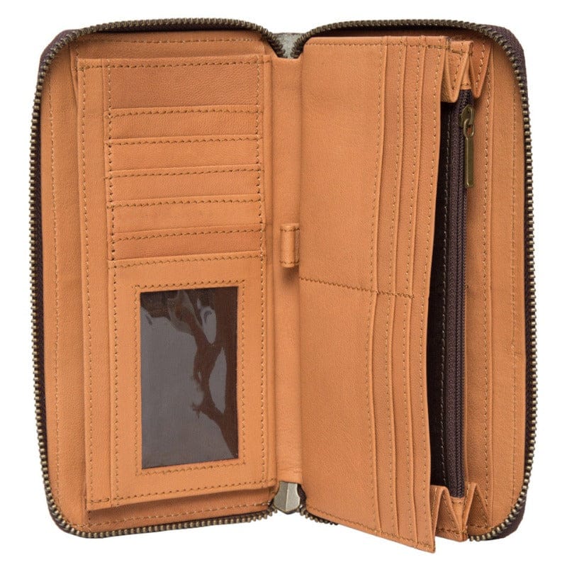 Gympie Saddleworld Handbags & Wallets Cowhide and Tooled Leather Wallet