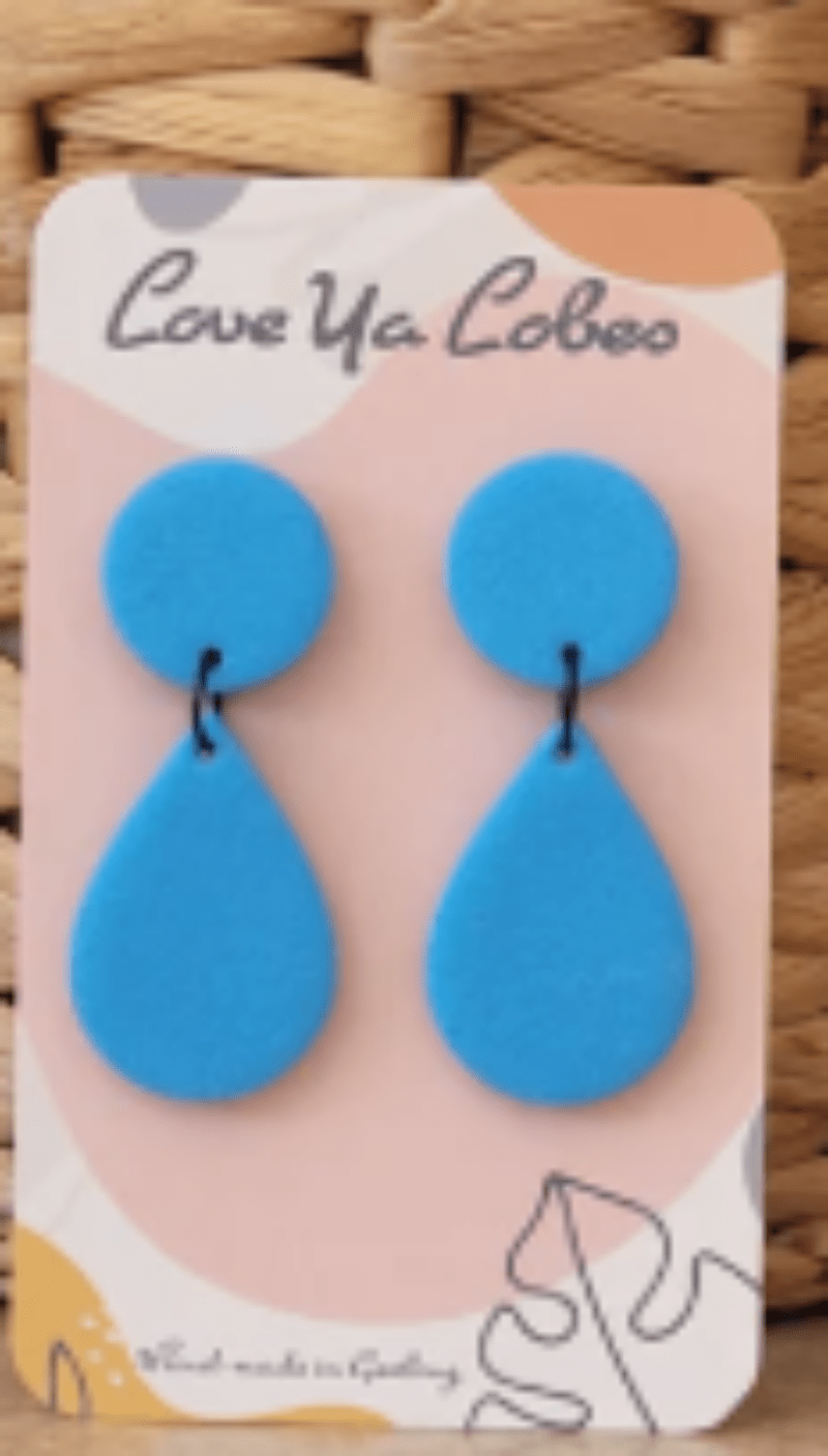 Gympie Saddleworld Jewellery Robins Egg Earrings Peta Dangles
