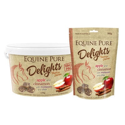 Gympie Saddleworld Vet - Feed 2kg Equine Pure Delights Apple Cinnamon Treats
