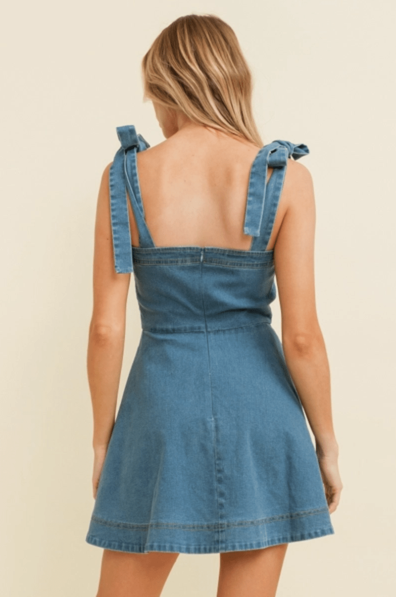 Gympie Saddleworld Womens Shorts, Skirts & Dresses Denim Mini Dress Womens with Adjustable Straps