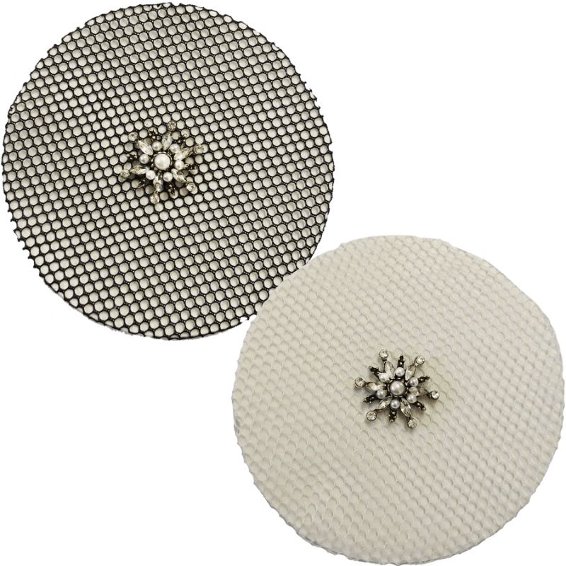 Hamag Hair Accessories Hamag Hair Net Nylon with Diamond Floret