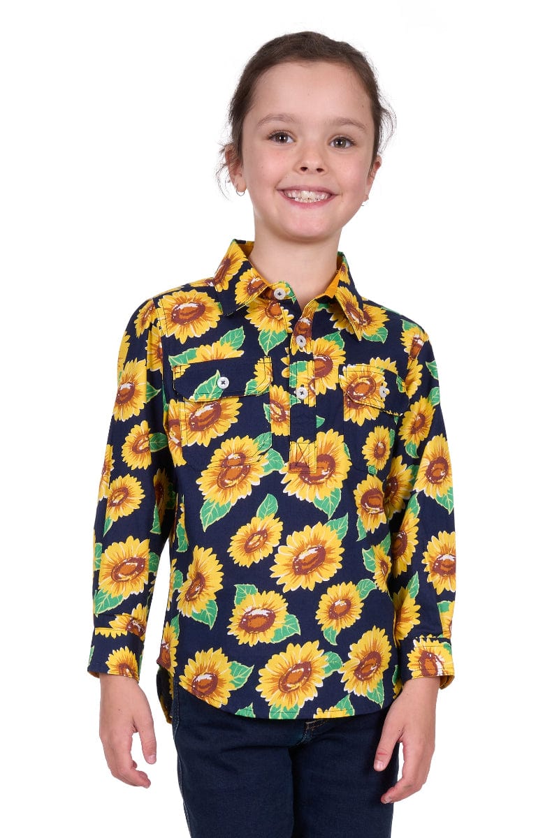 Hard Slog Kids Shirts 04 / Multi Hard Slog Shirt Kids Ally 1/2 Button
