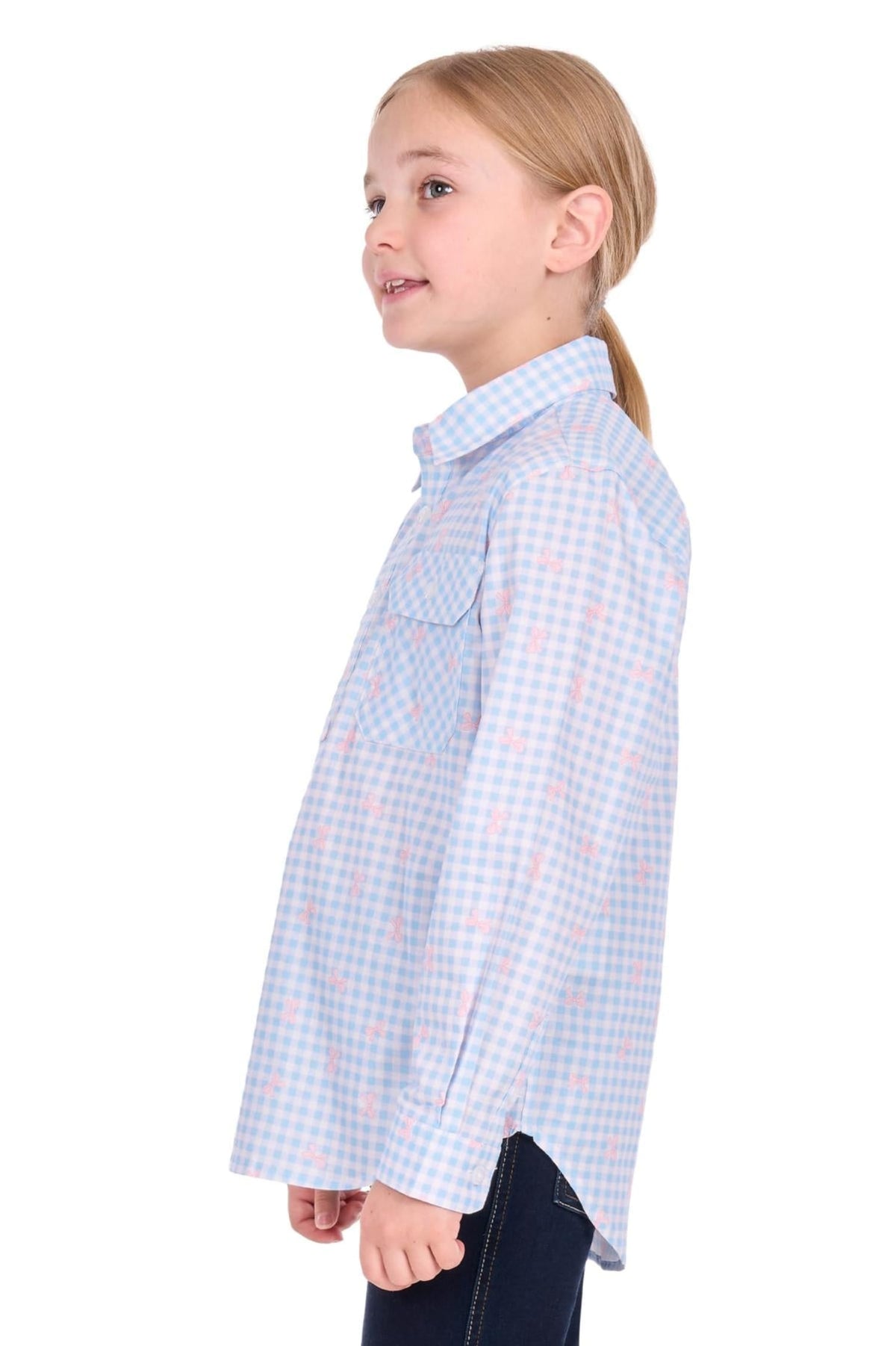 Hard Slog Kids Shirts Hard Slog Shirt Girls Lillia Half Button
