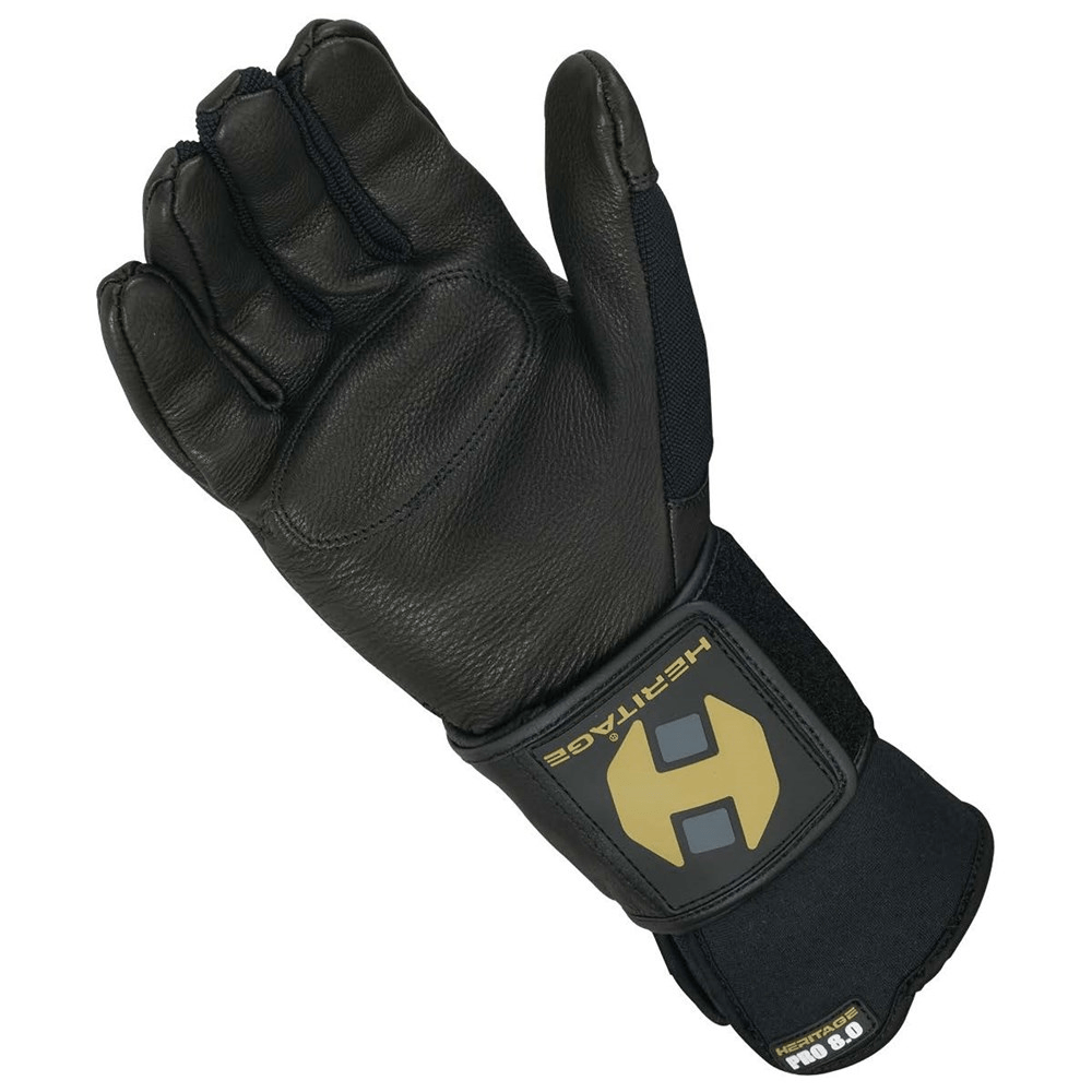 Heritage Gloves 09 / Black Heritage Bull Riding Glove Right-Handed