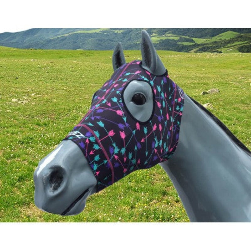 Hidez Fly Masks & Bonnets S / Coloured Arrows Hidez Compression Hood With Zipper NO ears