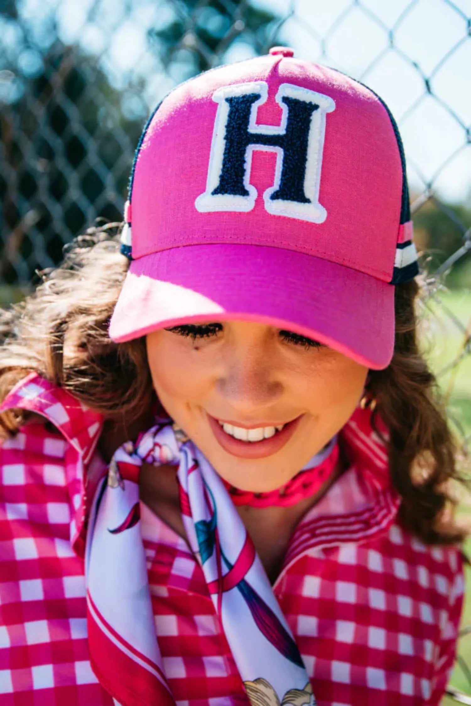 Hitchley and Harrow Caps Pink/Navy Hitchley & Harrow Cap Trucker Varsity
