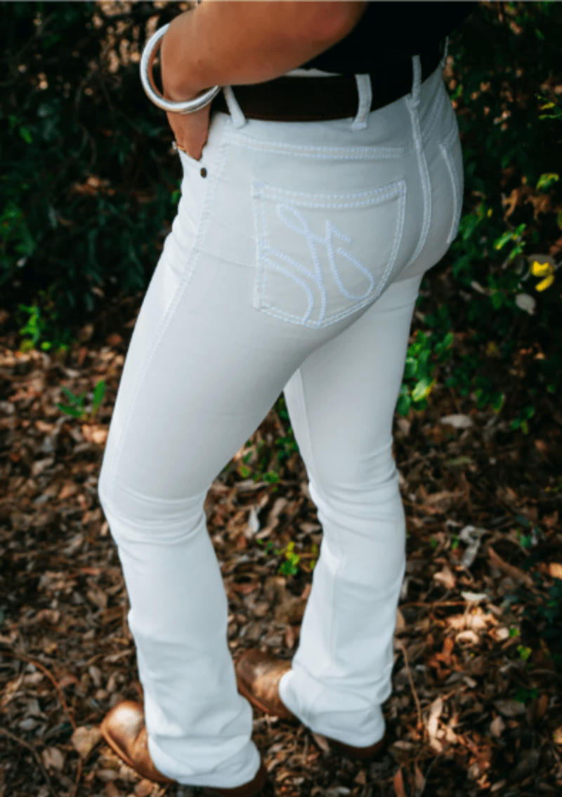 Hitchley and Harrow Womens Jeans 25x35 / White Hitchley & Harrow Jeans Womens Ultra High Rise Competition