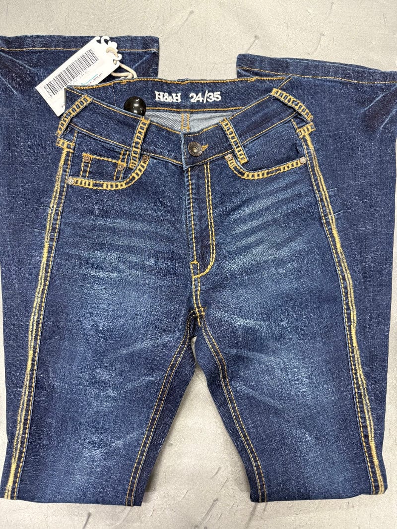 Hitchley and Harrow Womens Jeans Hitchley & Harrow Jeans Womens Ultra High Rise Tan Stitch