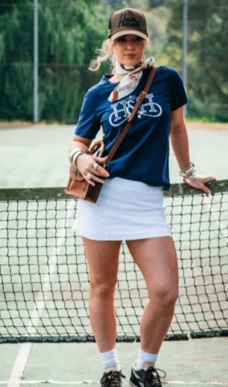 Hitchley and Harrow Womens Shirts 06 / Navy Hitchley & Harrow Tee Womens Logo