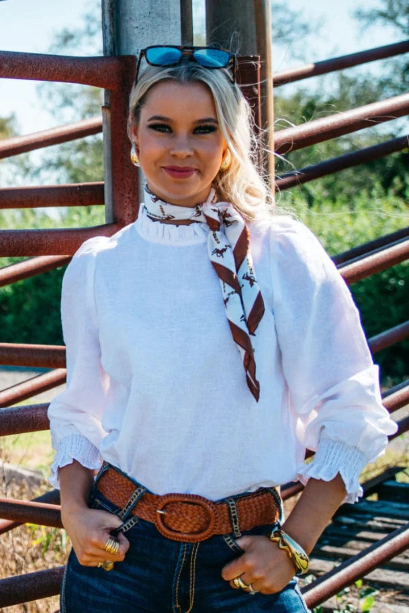 Hitchley and Harrow Womens Shirts 2XS / White Hitchley & Harrow Shirt Womens LC Collection