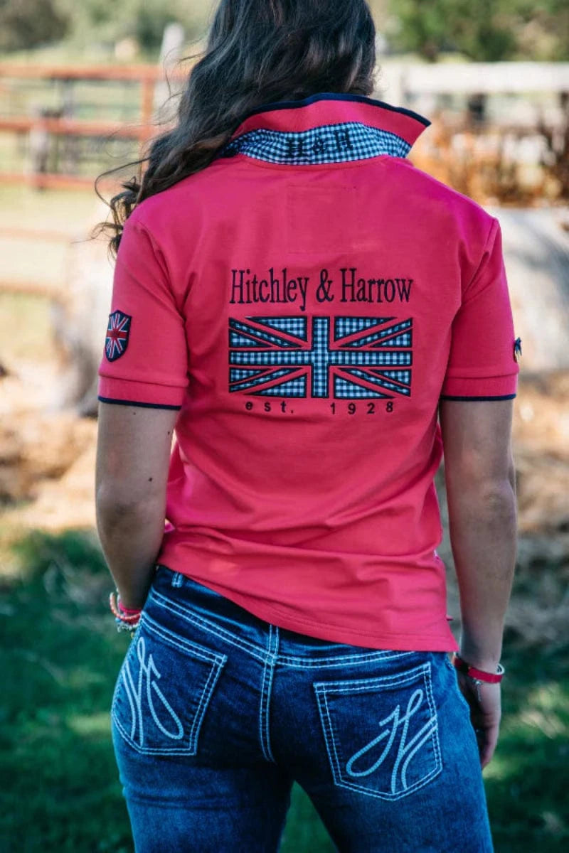 Hitchley and Harrow Womens Shirts Hitchley & Harrow Polo Womens Loose Fit