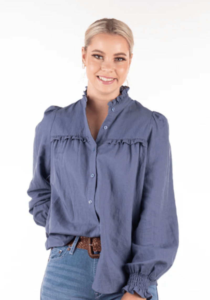 Hitchley and Harrow Womens Shirts Hitchley & Harrow Top Womens Linen
