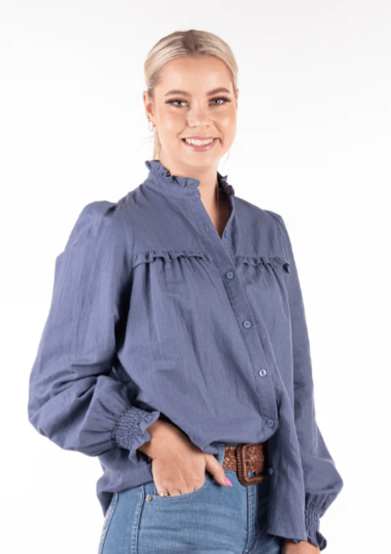 Hitchley and Harrow Womens Shirts Hitchley & Harrow Top Womens Linen