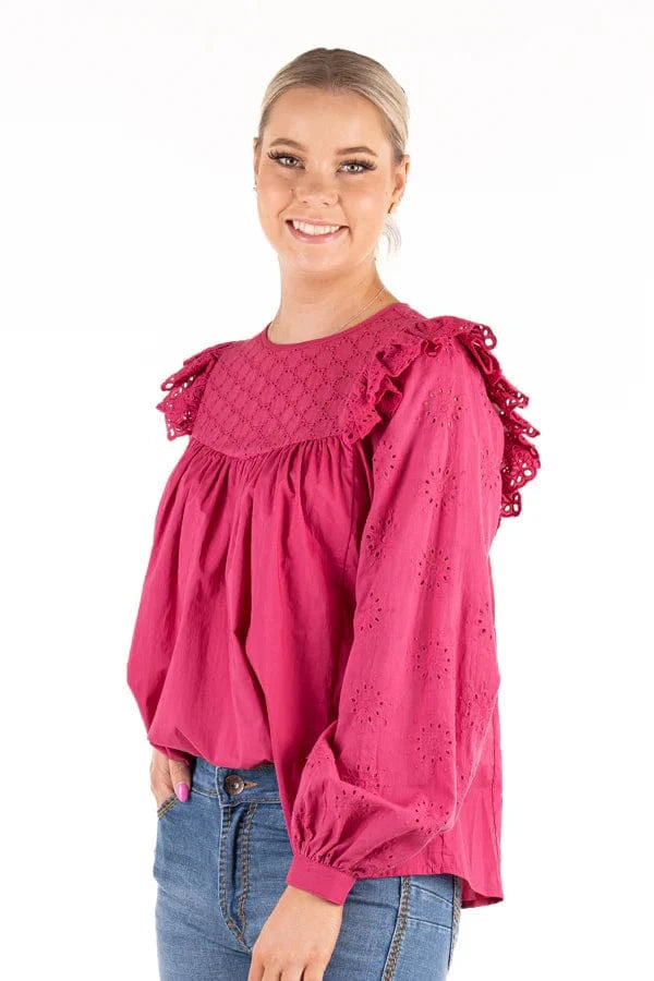 Hitchley and Harrow Womens Shirts Hitchley & Harrow Top Womens Linen