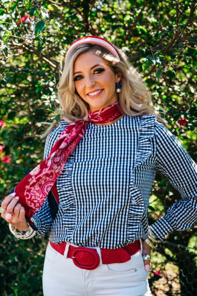 Hitchley and Harrow Womens Shirts Wisteria Lane Top Womens Check