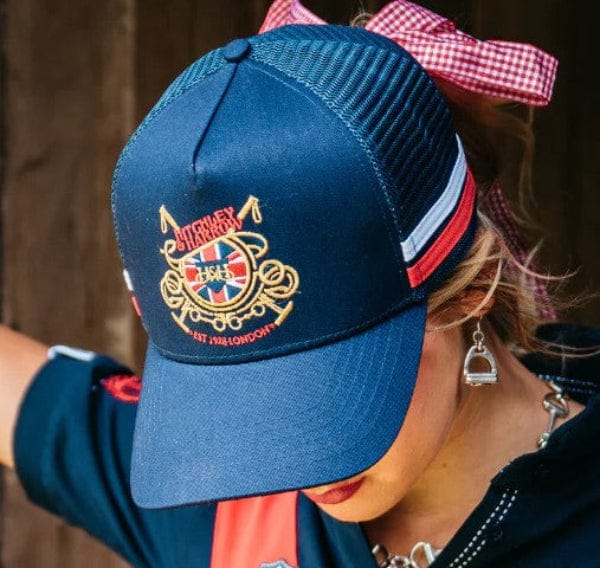 Hitchley & Harrow Caps Hitchley & Harrow Trucker Cap EQ Navy & Red
