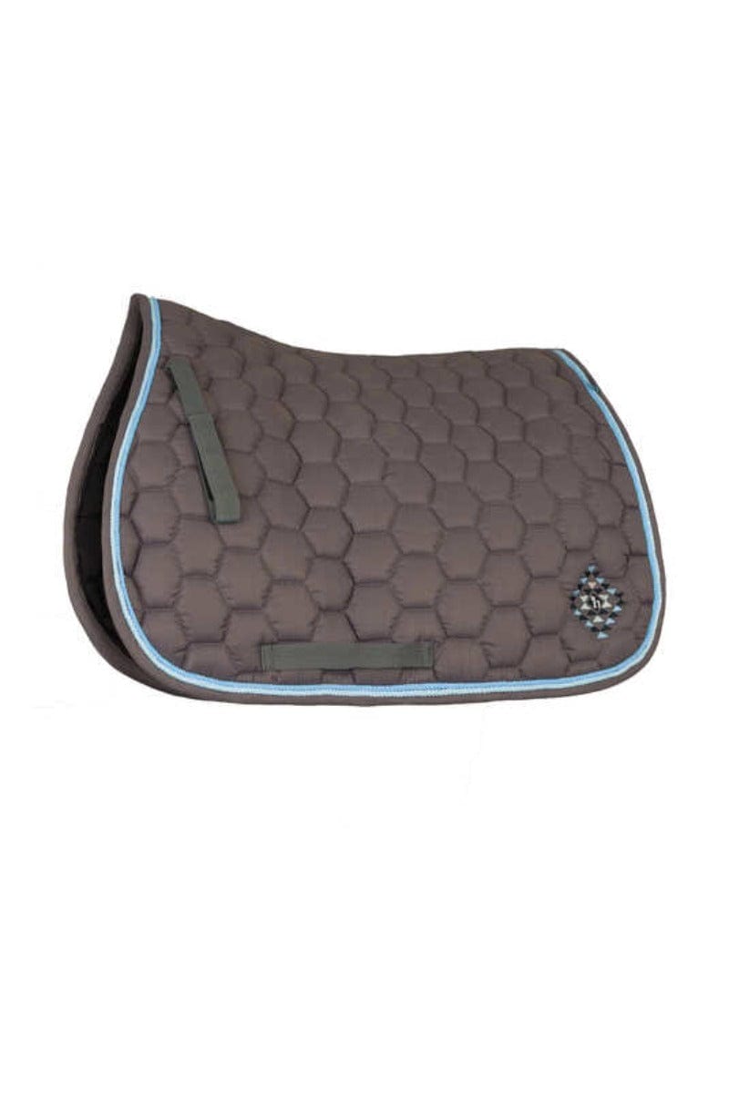 Horze English Saddle Pads Pony / Grey Horze Navajo Jump Saddle Pad (17442)
