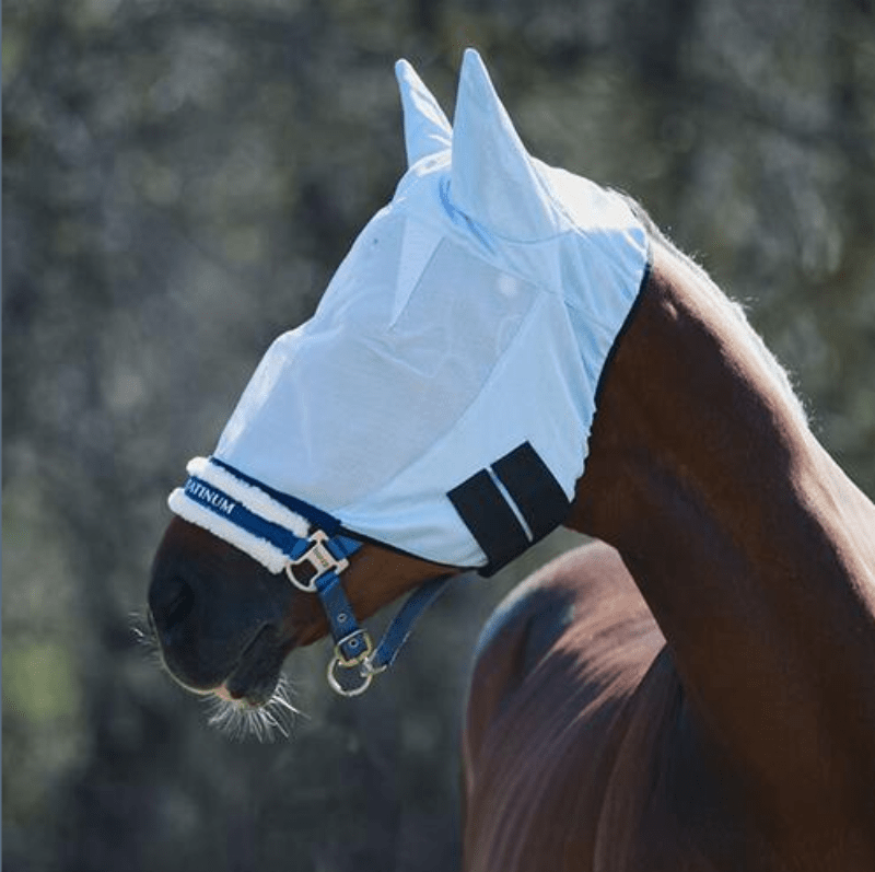 Horze Fly Masks & Bonnets Light Blue / Pony Horze Fly Mask with Ears