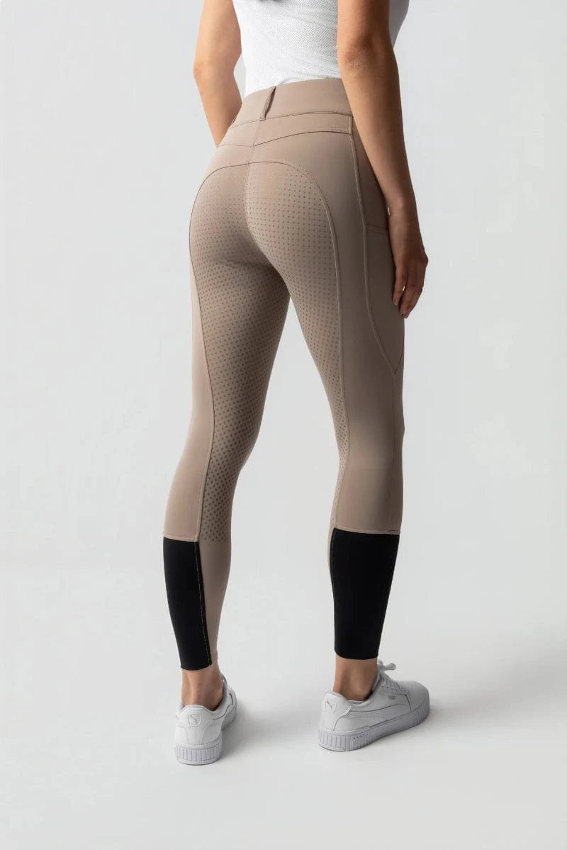 Horze Womens Jodhpurs - Breeches 08 / Beige Horze Breeches Womens Evelyn Full Grip