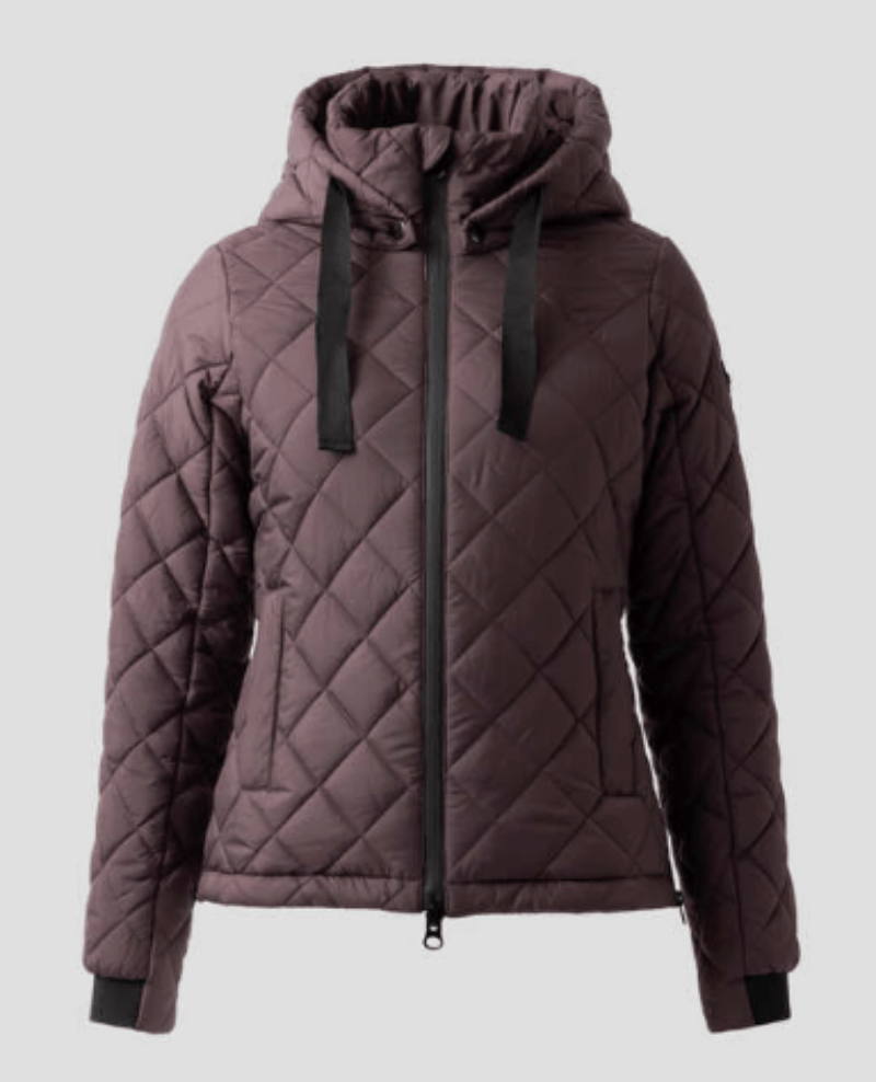 Horze Womens Jumpers, Jackets & Vests 04 / Fudge/Burgundy Horze Jacket Womens Young Rider Imelda