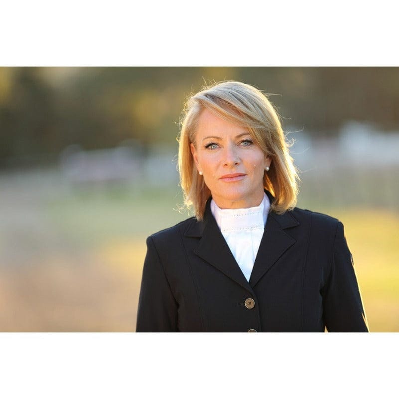 Huntington Equestrian Womens Riding Accessories Huntington Stock Tie with Double Row Crystals (HUN2575)