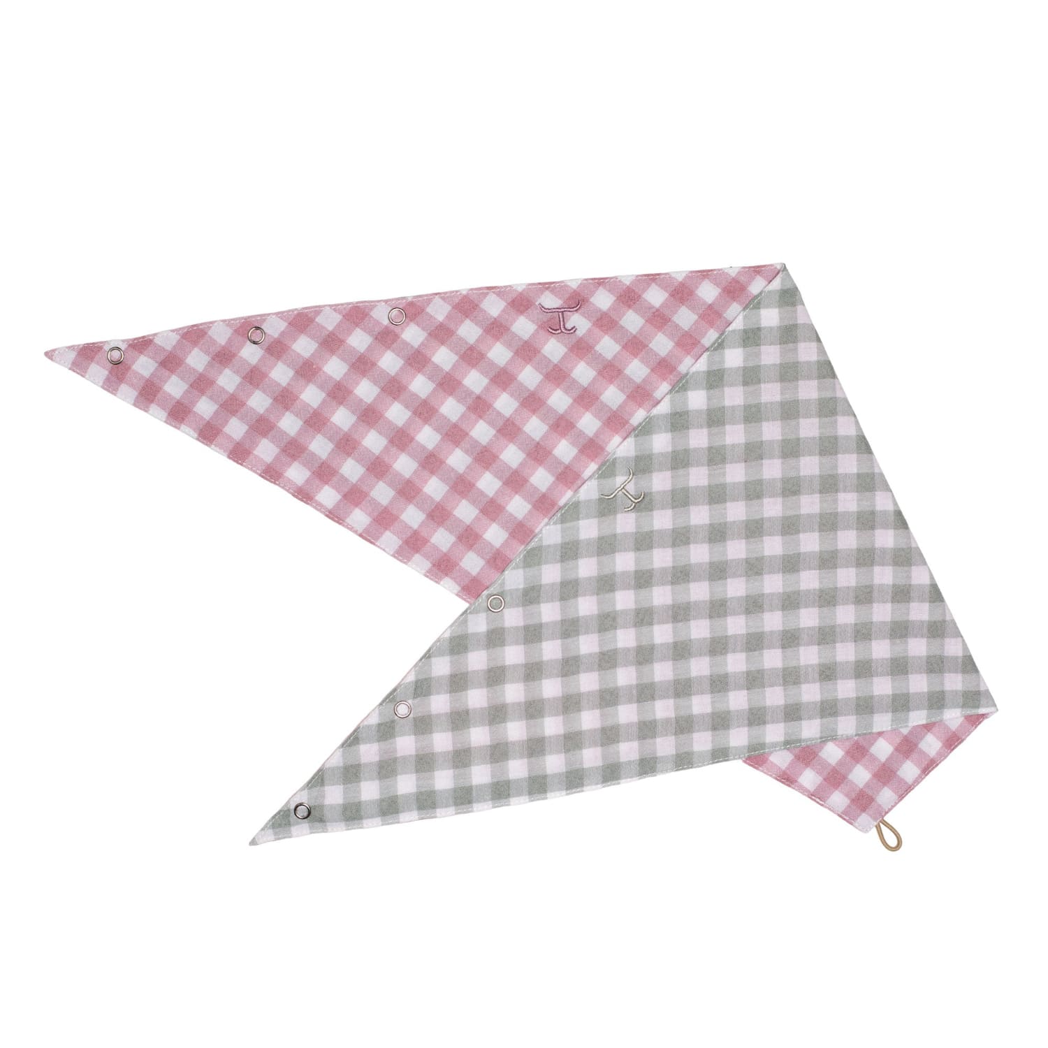 Just Country Bandanas - Scarves Berry/White Check and Sage/White Check Just Country Scarf Carlee Double Sided