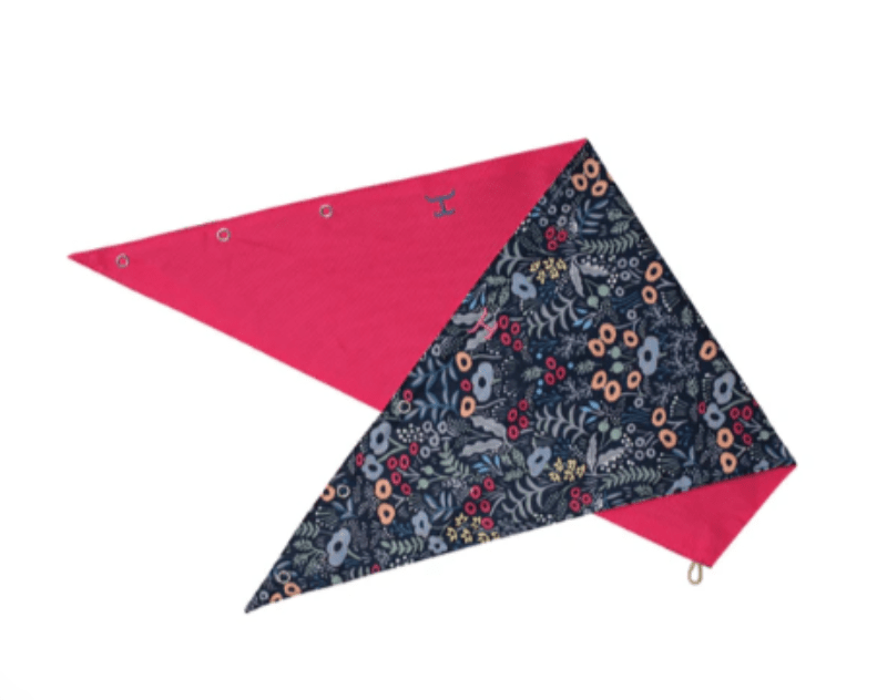 Just Country Bandanas & Scarves Navy Meadow Flowers/Hot Pink Just Country Scarf Womens Carlee Double Sided