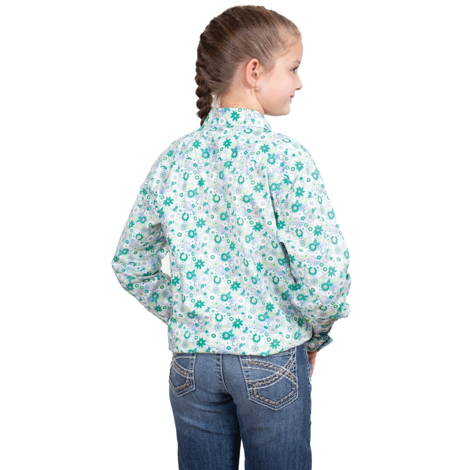 Just Country Kids Shirts Just Country Girls Harper Shirt Jacaranda Daisies