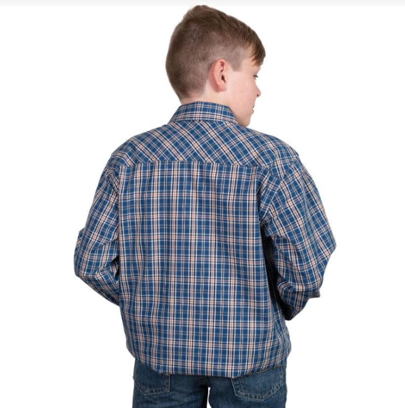 Just Country Kids Shirts Just Country Shirt Boys Brayden Half Button Plaid