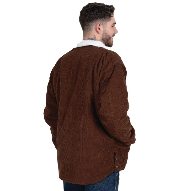 Just Country Mens Jumpers, Jackets & Vests Just Country Jacket Mens Diamantina Sherpa Corduroy